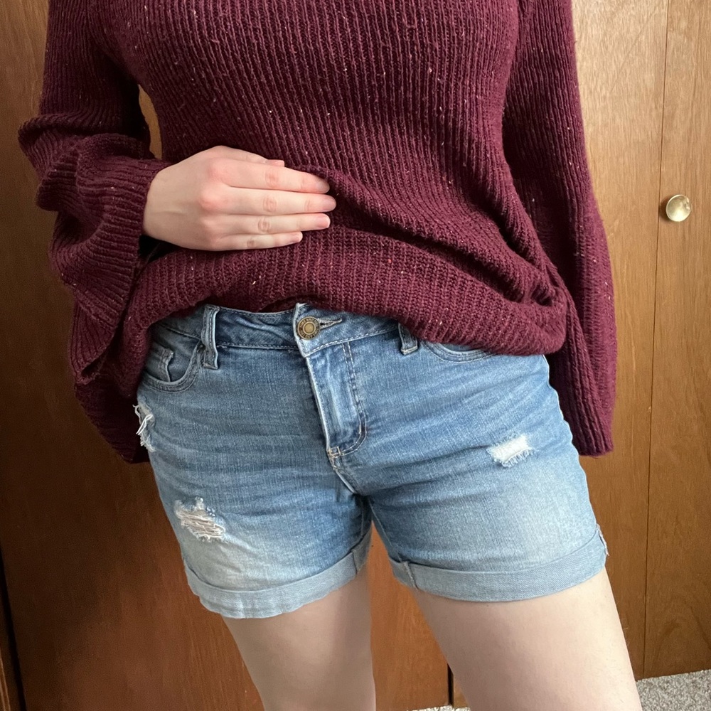 Midrise Denim Shorts